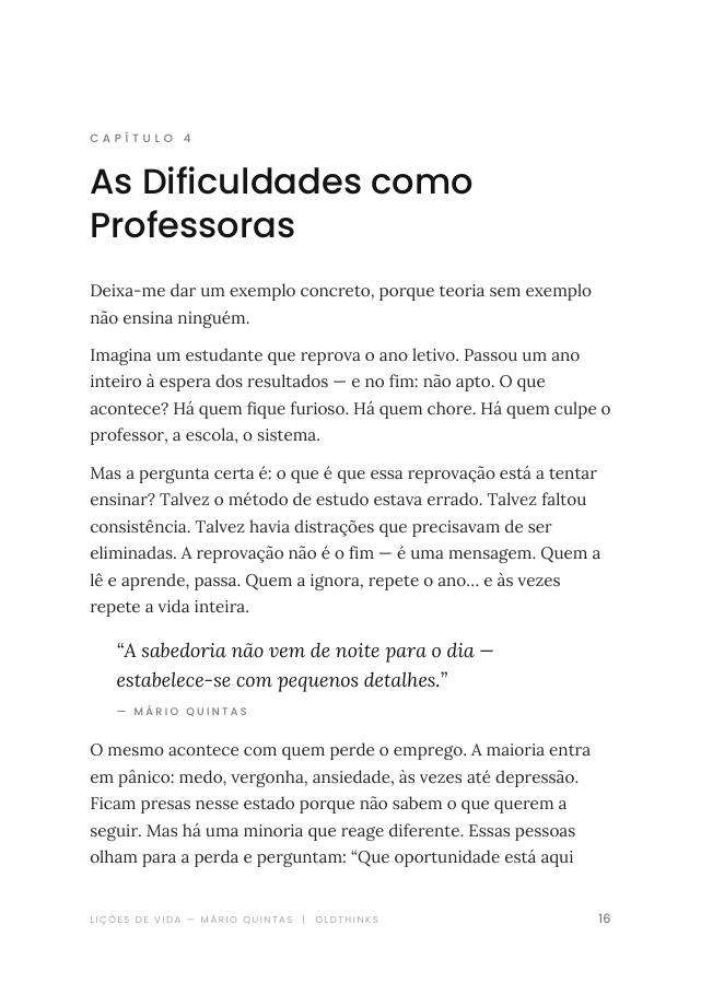 Página interior sobre mentalidade